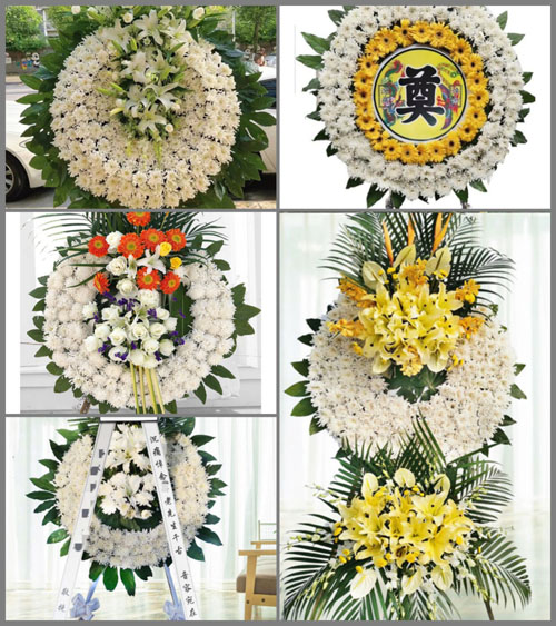 山东潍坊高密市姜庄镇花圈速递